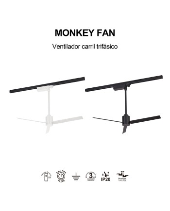 MONKEY FAN * VENTILADOR NEGRO